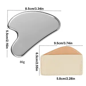 Stainless Steel Facial Tool - Face Massager Tool - Smooth and Sturdy Metal Massage  for Face Body to Reduce Swelling - Massage Scraper Heart Shape Item