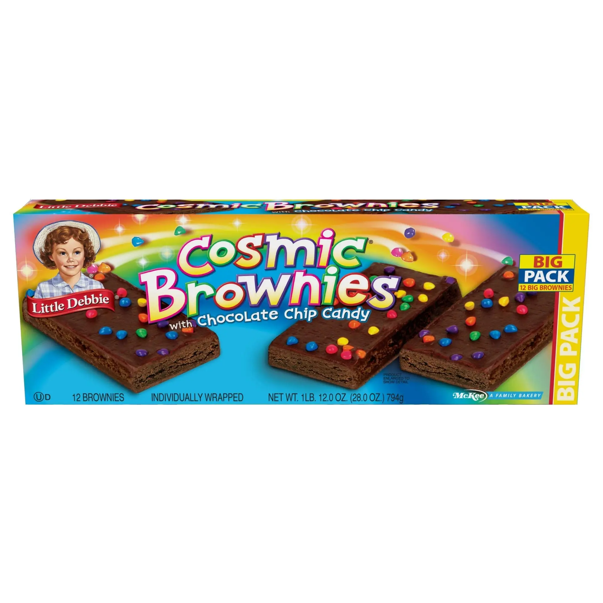 Little Debbie Cosmic Brownies Snack Cakes, 12 Pack, 12 oz.