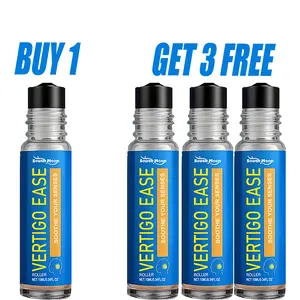 (BUY 1 GET 3 FREE)Vertigo Ease Roll On,Vertigo Ease Aromatherapy, Vertigo Ease Huile Essentielle | Natural Ingredients for Vertigo Relief - Refreshing Texture