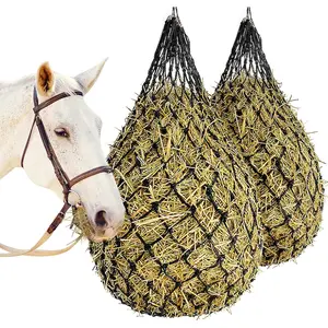 2 pcs 40" Hay Net for Horses,Slow Feed Hay Bag Feeder, Made from Durable Nylon Rop, Regulate Intake of Hay hence Improve Digestion,for Horses Goat Sheep Hanging Slow Feed Hay Bag