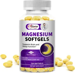 High Absorption Magnesium Glycinate 400mg Softgels Supplement, 400 mg Elemental Magnesium with 100mg Calcium - Highly Bioavailable - with Vitamin D3 & K2, for Sleep, Mood, Brain Support