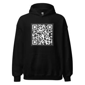 RIVEMUG NG Trump Dance Funny Scannable QR Code Unisex QRCode President Trump Dance Hoodie