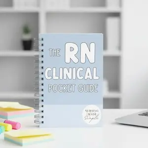 RN Clinical Pocket Guide Nursing Notes Book Quick Study Charts and Review Resource