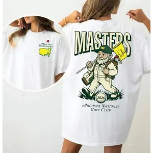Masters Tournament 2026 T Shirt , Augusta National Golf Club Front And Back Print Shirt, Vintage Golf Graphic Tee For Men And Women, Unisex Casual Graphic T-Shirts