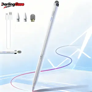 DarlingCase Stylus Pen - Universal for 2018-2025 iPad,Precision Touch Pen with Type-C Port and Pilot Lamp Charging Computer Tablet White Smartphone Tech Accessories Touchscreen Pen Digital Eraser Pen External Pen