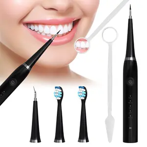 2-1 Oral Clean Kit- Plaque/Tartar Remover & Electric Toothbrush Combo- Brushing & Cleaning- for Teeth Cleaning and Gum Health, USB Rechargeable Teeth Cleaning With Replaceable Heads,  IPX 7 Waterproof Teeth Brush Kit At Home And Travel