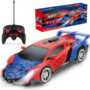 Spider Remote Control Car, 1:18 Electric Toy Car, Kids RC Car with Lights and Controller, Drift RC Car, Unisex Gift for Boys and Girls