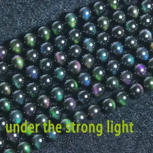 rainbow obsidian strand obsidian string rainbow obsidian beads obsdian bracelets crystal beads crystal gift crystal for girl friend crystal wholesale crystal jewelry crystal strands