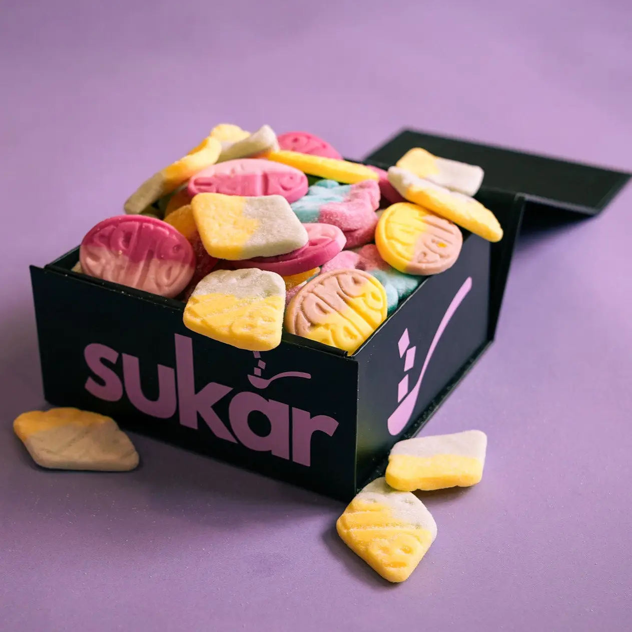 Sukar BUBS Candy Mix Assorted Swedish Gummies Sweet Sour & Chewy Treats 1/2 lb & 1 lb Soft Fruity Flavors Perfect for Parties Gifts or Sharing