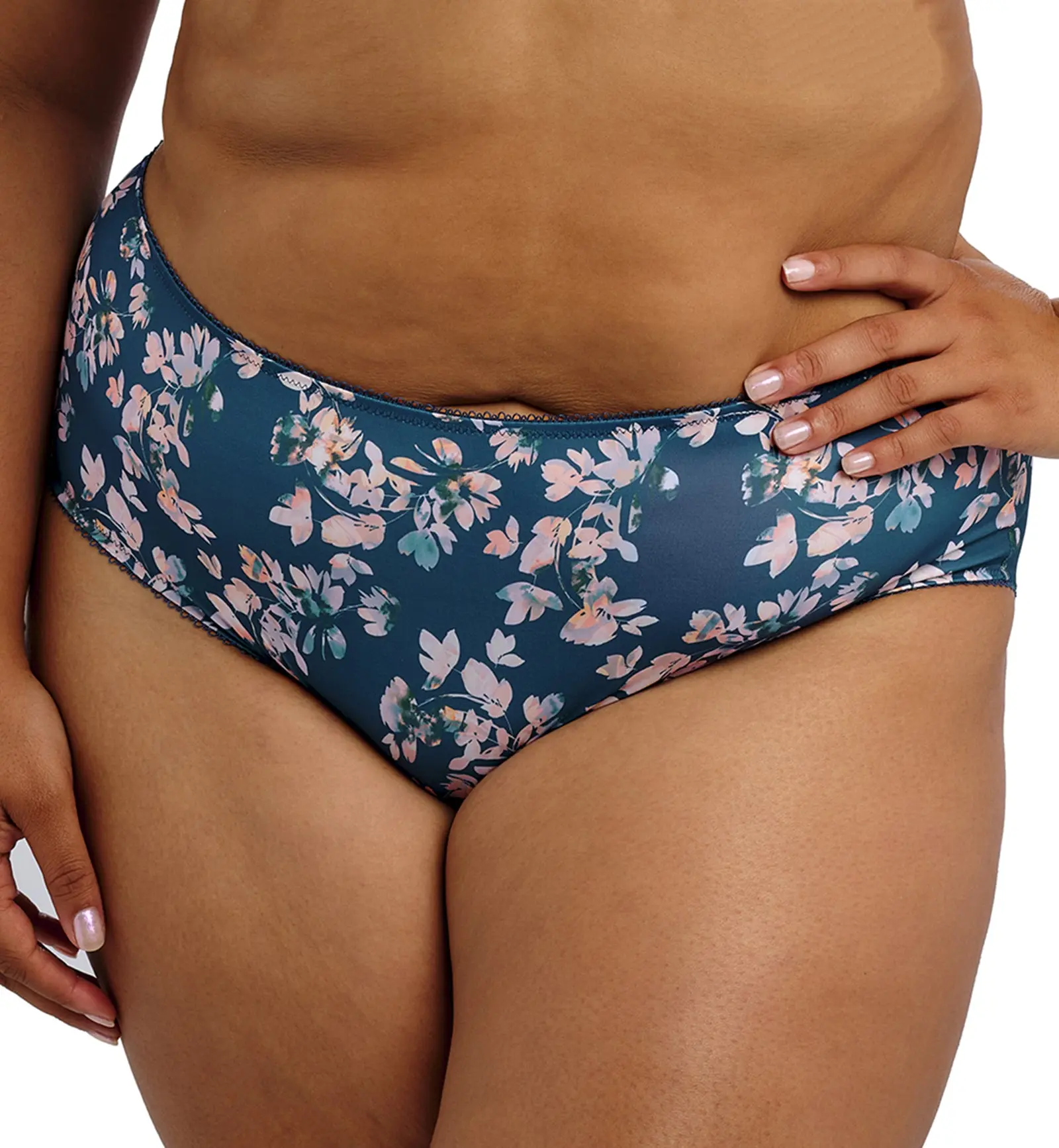 Goddess Kayla Matching Brief (6168) - Teal Blossom