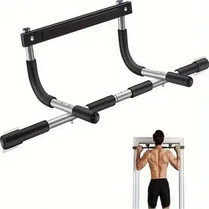 NEW Steel Pull Up/Chin Up Bar Adjustable Power Black For Pull Ups in Home Gym US Muscle Training Equipment Home Fitness Equipment
