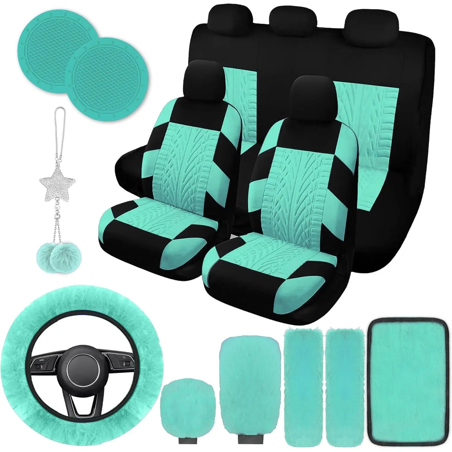 Patterned Mint green