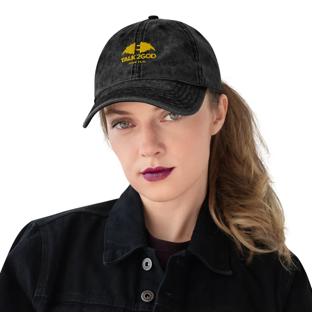 Talk2God Vintage Cotton Twill Cap