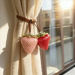 3D Realistic Strawberry Bag Pendant - Cute Big Fruit Pendant Keychain, Mobile Phone Pendant, Interior Rearview Mirror Decoration, Women's Daily Aesthetic Accessories