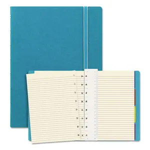 Rediform Office Products  8.25 x 5.81 College Rule Notebook- Aqua Cover- 112 Sheets Per Pad