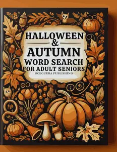 Halloween & Autumn Word Search For Adult Seniors