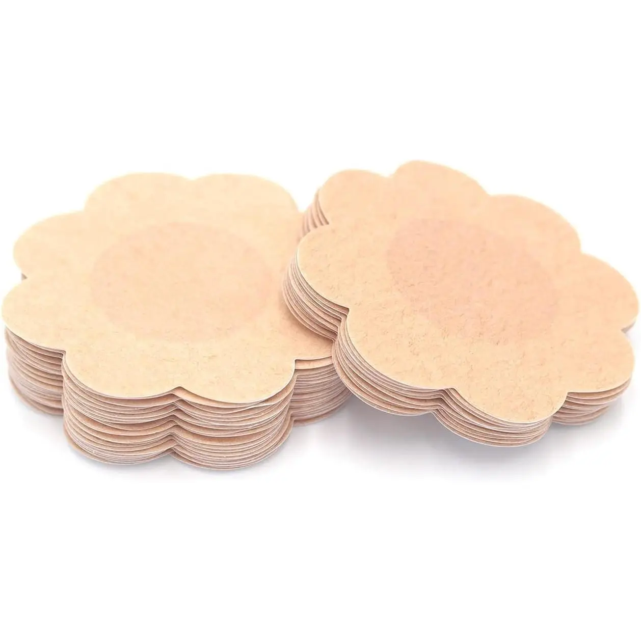 40 Pieces Breast Covers Nipple Cover Pasties, Disposable Nipple Covers, Bra Pad, Self-Adhesive No Show Bra For Women (Standard 6 cm, Beige)