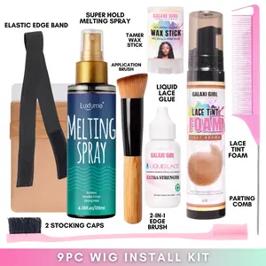 Pro Wig Install Kit + Lace Tint Foam (9pcs)
