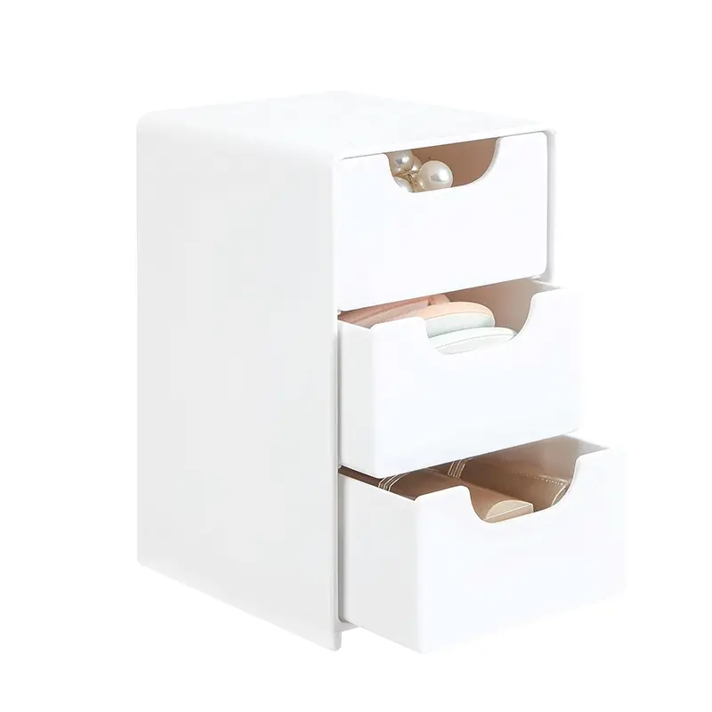 Multi-Functional Mini Drawer Organizer with 3 Drawers, Drawers And Storage, Drawers Organization Storage Box for Office Desk, Office Supplies, Makeup, Jewelry & Bathroom Essentials
