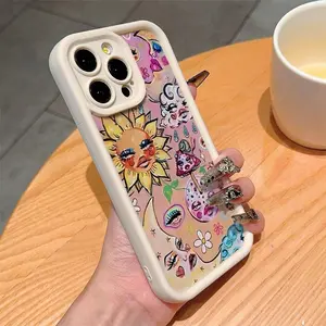 Sunflower Pattern Phone Case, 1 Count Cute Phone Protective Cover, Phone Accessory Compatible with iPhone 11 12 13 14 15 16 Series