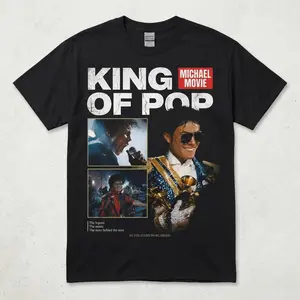 Michael Jackson King Of Pop Movie T-shirt, Iconic Mj Fan Tee, Music Legend Tribute