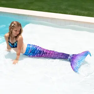 New Purple Fantasy Starter Mermaid Tail with Monofin