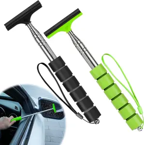 Side Mirror Squeegee, 2 PCS Car Mirror Squeegee, Retractable Car Rearview Mirror Wiper, Universal Automotive Accessories