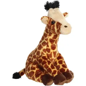 Aurora Adventurous Destination Nation Giraffe Stuffed Animal - Global Exploration - Learning Fun - Brown 11.5 Inches