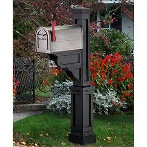 MAYNE 5810B 27" x 8" x 56" Black Vinyl Dover Mailbox Post