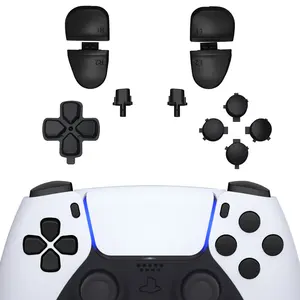 eXtremeRate Full Set Replacement Buttons for PS5 Controllers - Includes D-pad, R1, L1, R2, L2 Triggers, Share, Options, Face Buttons - Compatible with BDM-030, BDM-040, BDM-050, BDM-060 Models - Not Included ps5 controllers