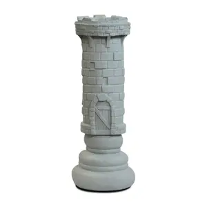 MegaChess 14 Inch Light Fiberglass Medieval Rook Giant Chess Piece