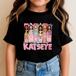 Vintage Katseye Music Silk Milk Fabric Shirt Beautiful Chaos K Pop Graphic Tee Soft Cotton Casual Summer Top for Fans Unisex Streetwear Gift for Katseye Lover Concert Tour Apparel Trendy Retro Aesthetic Tee