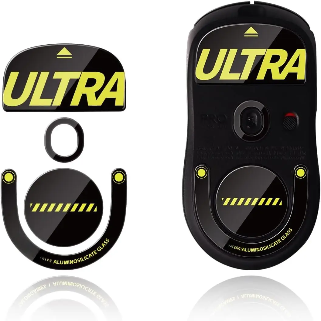 Curved Edges Ultra  Glass  Skates  Skates Compatible with  PRO X2 SUPERSTRIKE/G Pro X Superlight 2  Gaming   , Super Smooth Glide