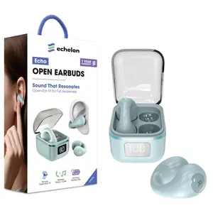 Echelon Echo Open Earbuds - Sound That Resonates Open-Ear Fit for Full Awareness, Secure Open Ear Fit, Music & Calls, 1 Year Warranty