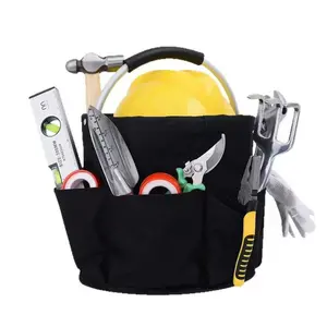 Foldable Oxford Cloth Storage Bucket, Multi-Compartment Waterproof Bathroom Wash Basket, Universal for Picnic Cleaning Tools