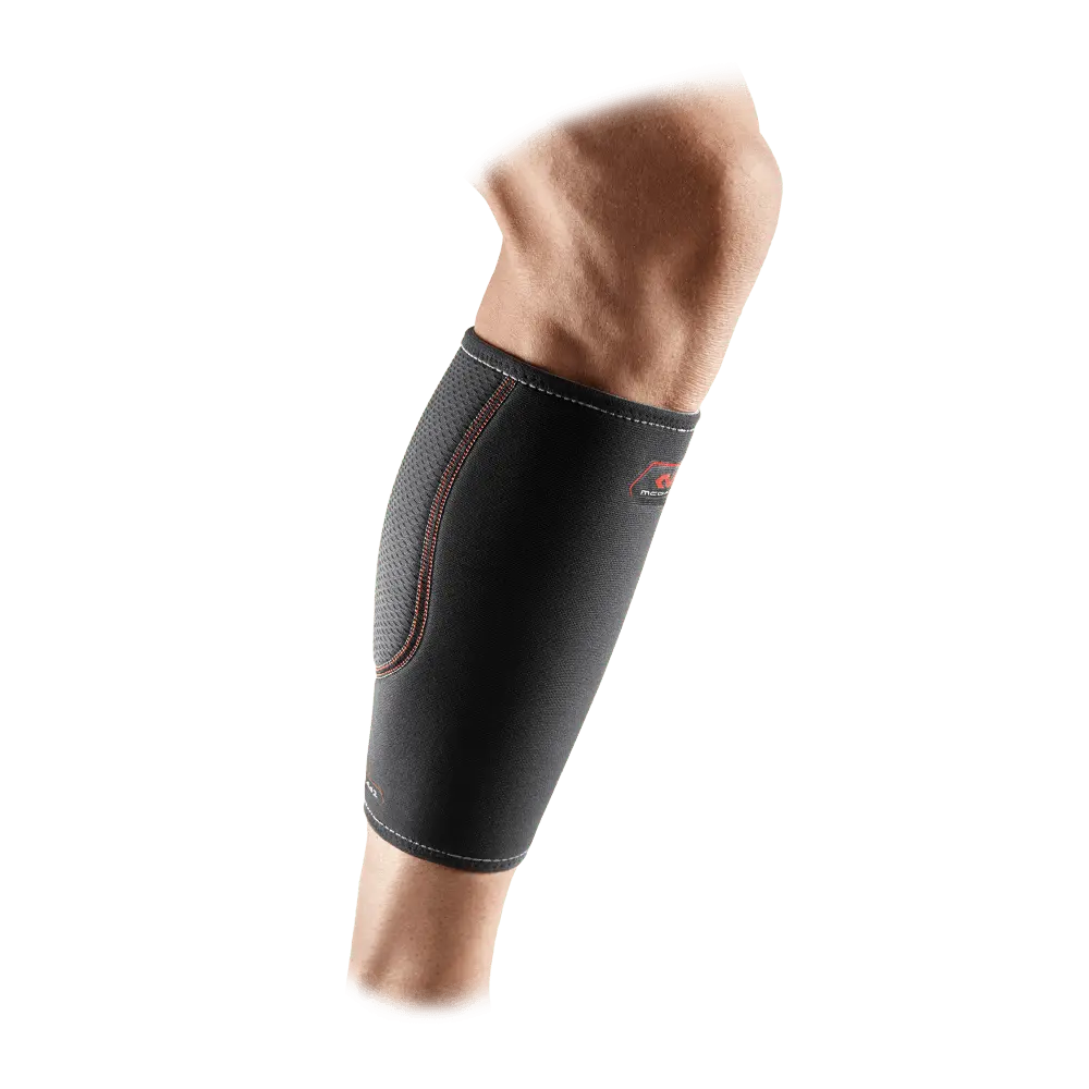 McDavid Calf Sleeve - Premium Neoprene Compression Therapy Support for Recovery from Strains Shin Splints & Varicose Veins, Latex-Free, Contoured Design, Ideal for All-Day Wear