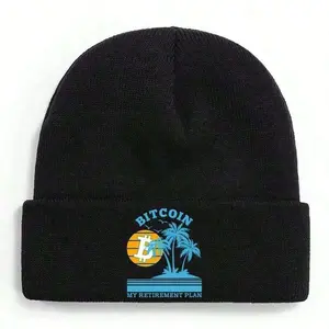 S&T Bitcoin  My Retirement Dream Winter Beanie For Men Women Soft Warm Knit Hat Ski Stocking Cuffed Cap