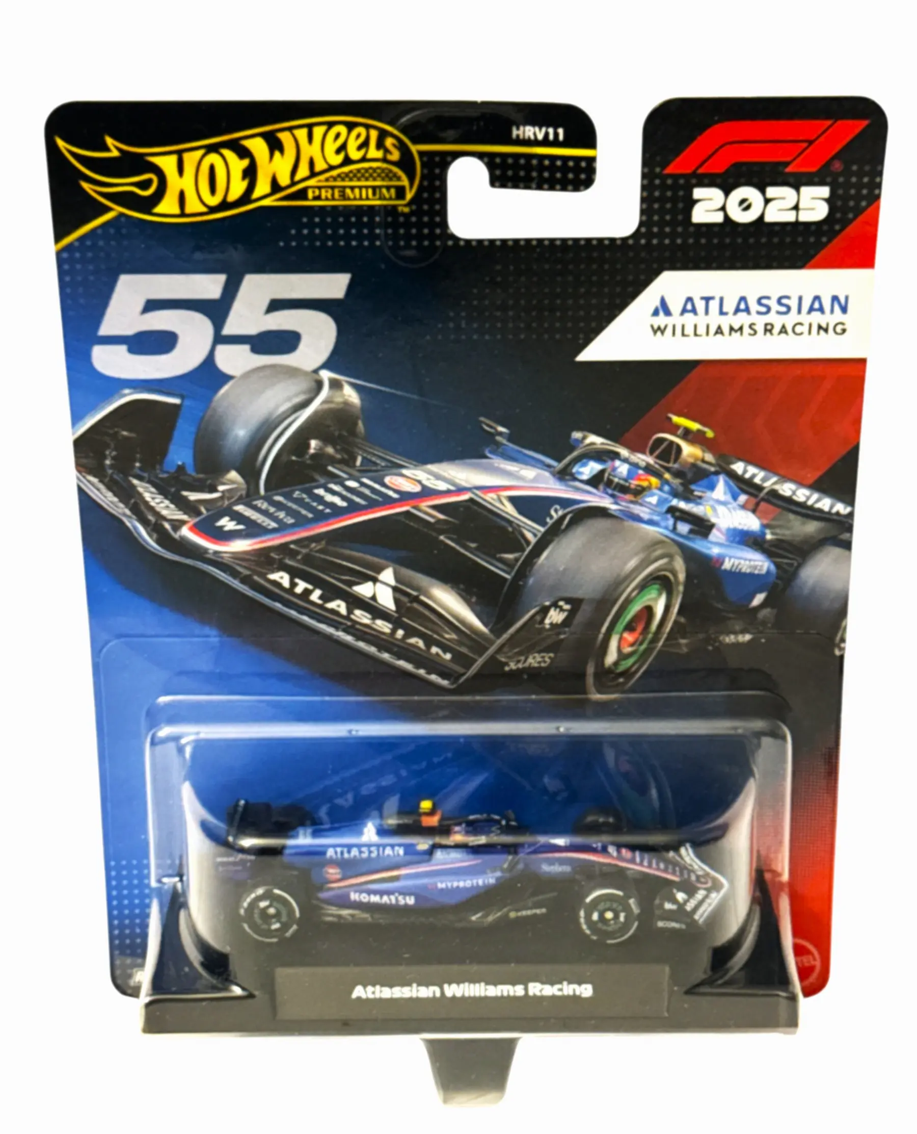 HOT WHEELS F1 2025 Premium Formula 1 Atlassian Williams Racing F1 Team #55