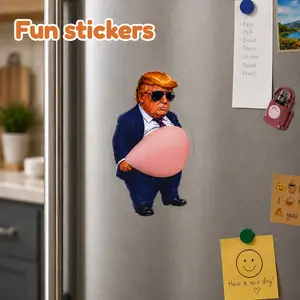 3PCS 3D Pop-out Funny Trump Stickers - DIY Phone CaseDecoration, Door Stopper and Stress Relief Gift