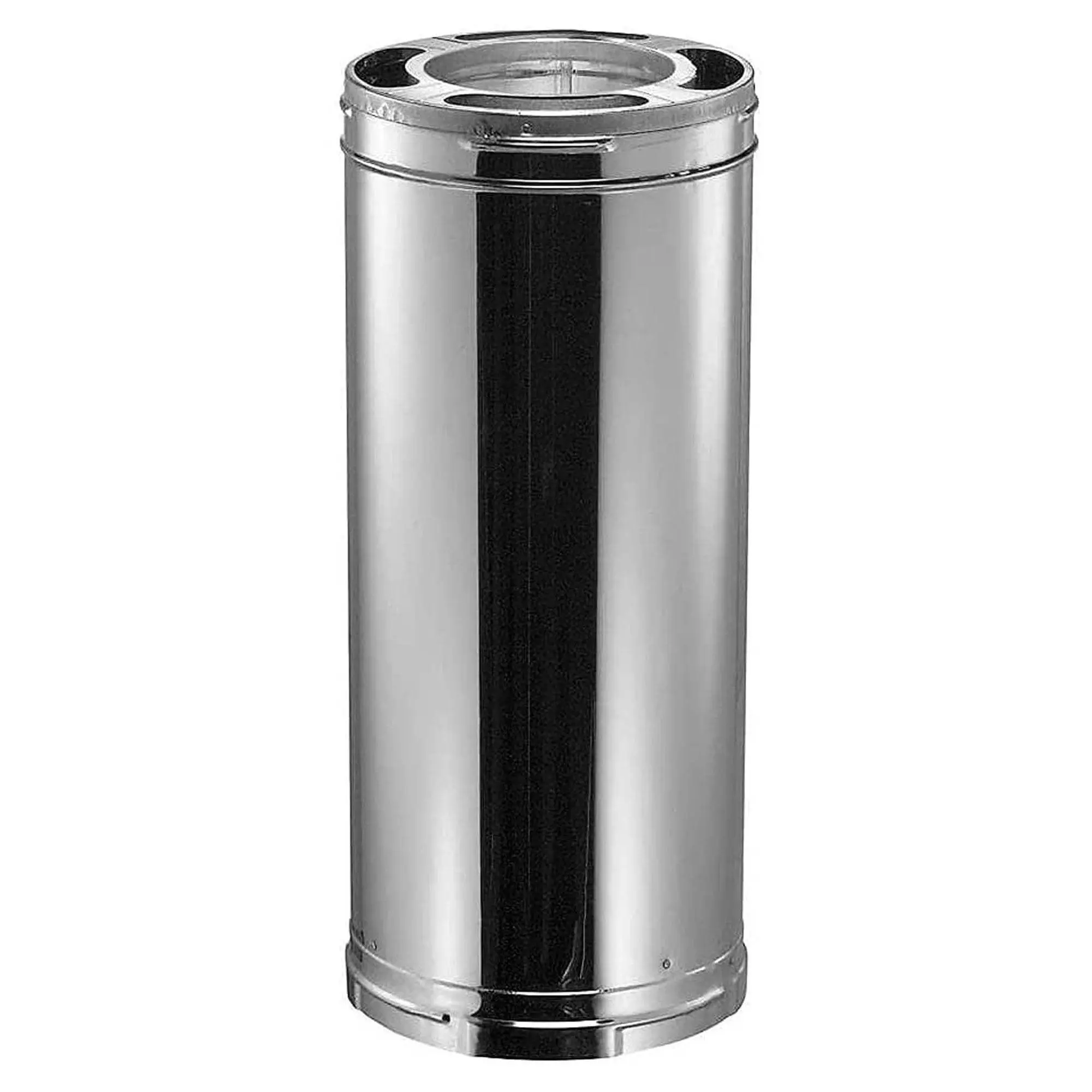 DuraVent DuraPlus 24 x 6 Inch Galvanized Steel Triple Wall Stove Pipe, Silver DuraVent DuraPlus 24 x 6 Inch Galvanized Steel Triple Wall Stove Pipe, Silver