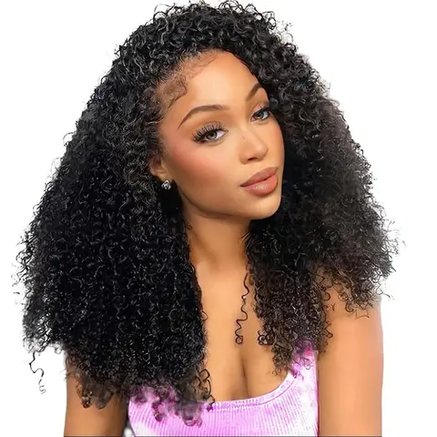 Auvzy Half Wig Synthetic Hair 3 In 1 Curly Wig With Adjustable Drawstring Seamless Flip For Beginner Friendly Water Wave For Black Women Glueless Wigs #blackgirlhairstyles