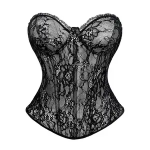Women's Floral Lace Shapewear Tube Top, Fashionable Strapless Shaper, Shapewear Tops for Women, Compression Body Shapewear
