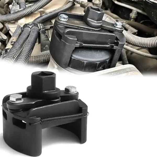 Adjustable Oil Filter Wrench New Update Oil Filter Removal Tool, Universal Oil Filter Removal Tool Fit For Small Medium-Sized Spin-On Filter