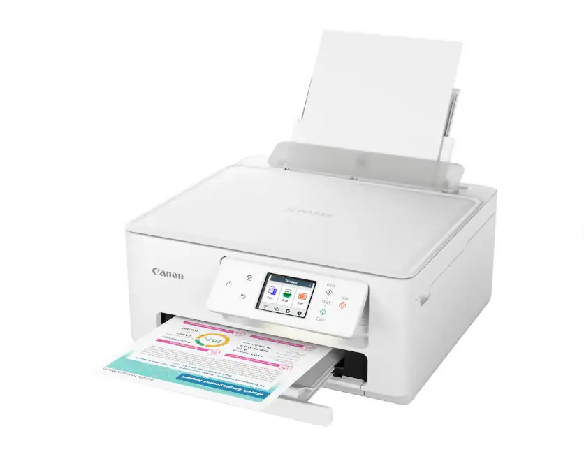 Canon PIXMA TS7720 Wireless All-in-One Color Printer, Inkjet Photo & Document Printer with Scanner and Copier, Auto Duplex, Wi-Fi, Mobile Printing, Borderless Photo Printing, Touchscreen Control, Home Office Printer
