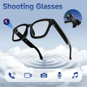 Smart Glasses with Camera, 800w Pixel HD Video Recording, Comfortable Wear, Smart Voice Assistant, Wireless Connection, Music Listening, Gift, Wearable Smart Glasses