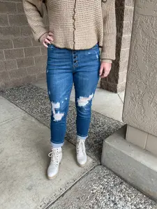 Brynlee High Rise Relaxed Fit Judy Blue Jeans