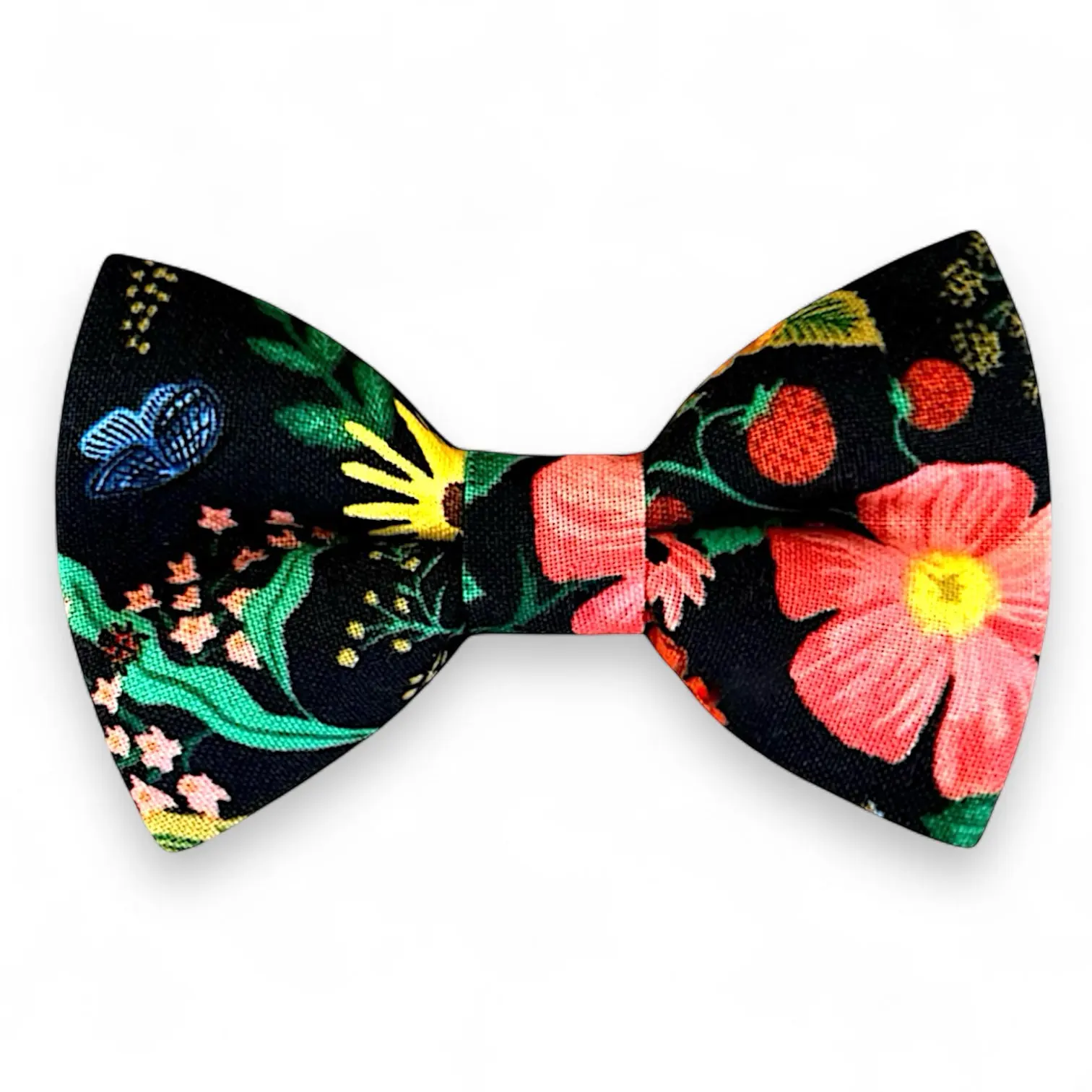 Black Floral Bow Tie