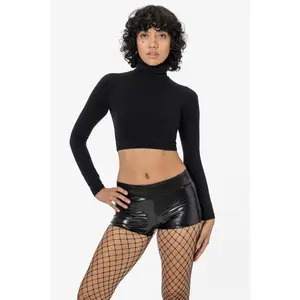 RSV330 - Stretch Vinyl Mini Shorts