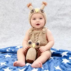 Newborn Photography Costume Props for Baby, Adorable Cute Animal-Themed Set for Monthly Photos, Perfect for 1 Month Old Baby Shoots