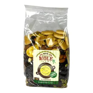 Nicomex - Mole - Mexican Mole Sauce. Package ready to prepare Mexican mole sauce. Mixture of 100% natural dried chillies and spices ready to prepare authentic mexican mole from Puebla. PA-QUE-TE HAGAS UN MOLE. Large package 9oz for 16 servings.